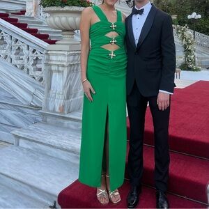 Self-Portrait green gown